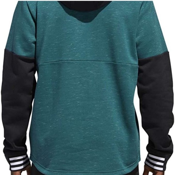 Adidas Men's Post Game Fleece Hoodie Noble Green Small - Picture 3 of 6
